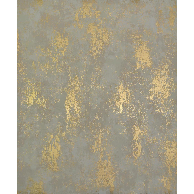 Rouleau de papier peint métallique L 32,8 pi x l 20,8 po Antonina Vella, Amande / or