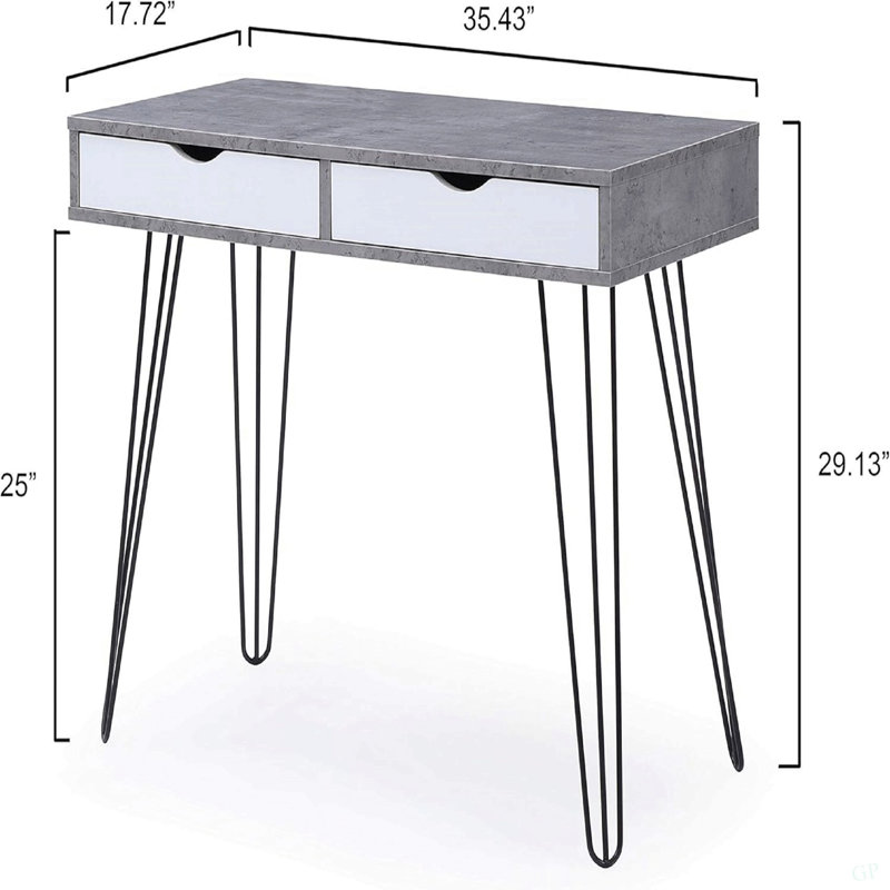 Table moderne 1Pc Laurel avec bureau et tiroirs
