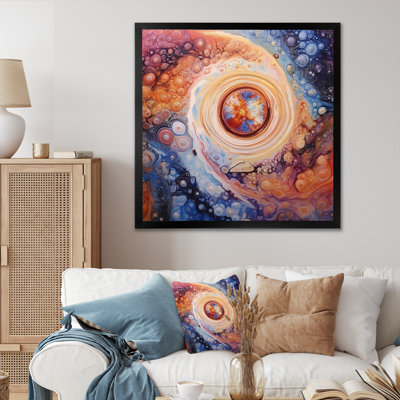 «Yellow Orange», impression galactique sur toile