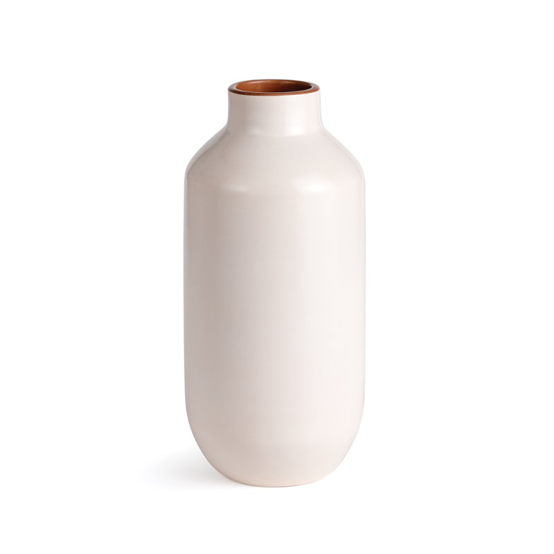 Lucela Handmade Terracotta Table Vase, White