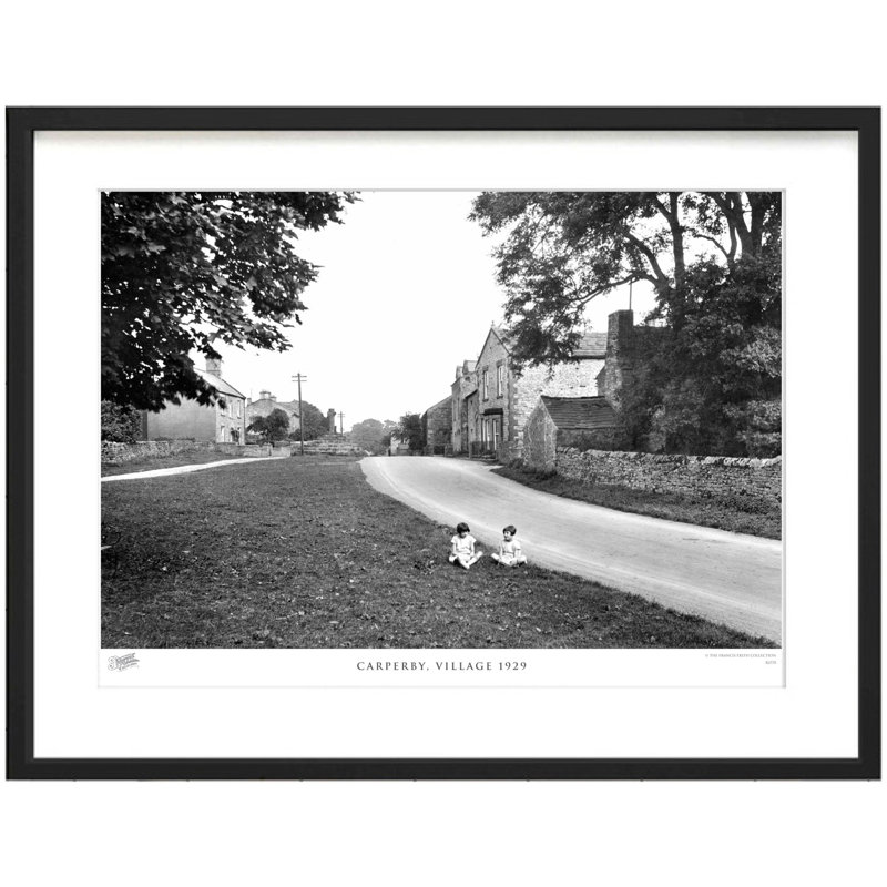 Carperby, Village 1929 - Single Picture Frame Print, 60cm H x 80cm W x 2.3cm D