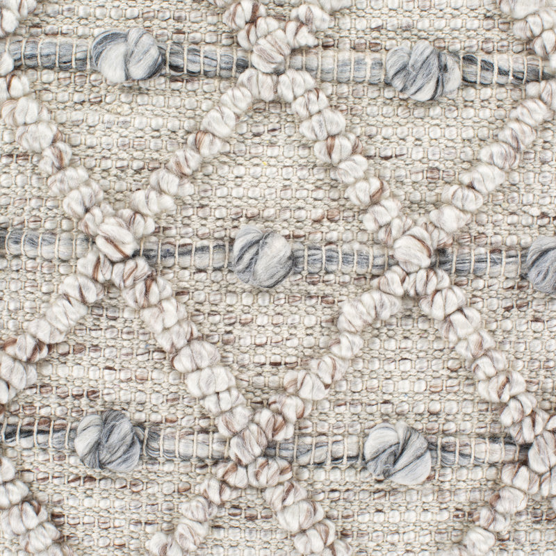 Anders Beige and Gray Cotton Blend Euro Throw Pillow