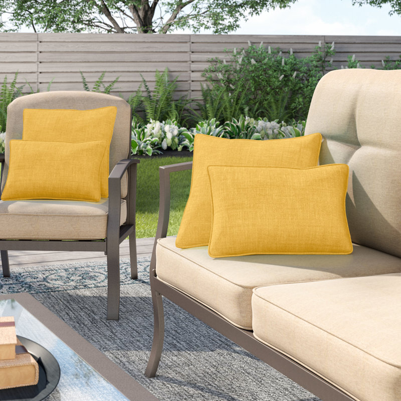 Coussin décoratif extérieur, Citron