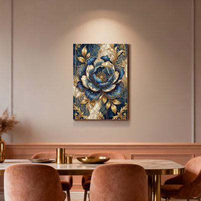 «Blue and Gold», ensemble de 1 reproduction de peinture à l'huile sur toile