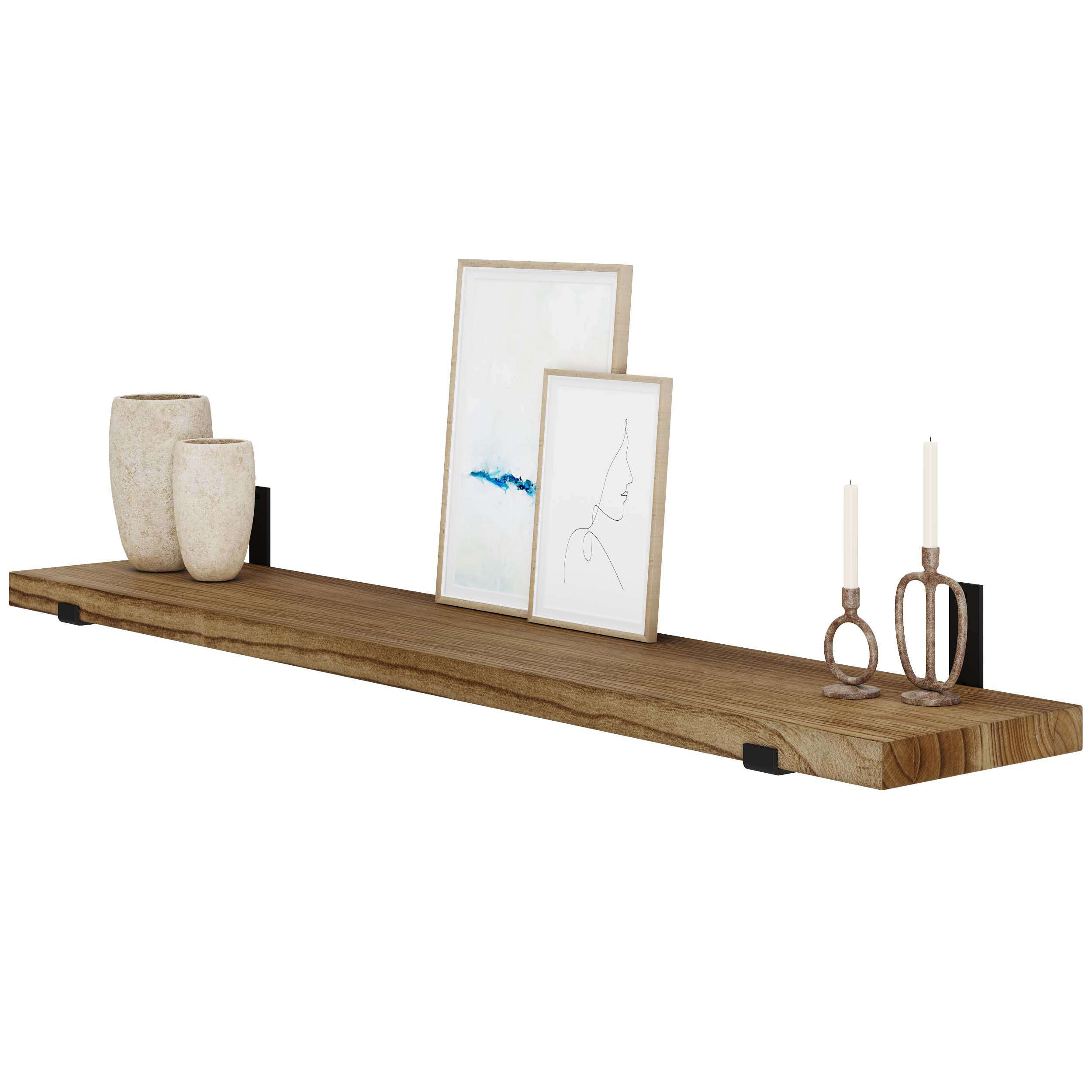 Millwood Pines Cezka Paulownia Floating Shelf & Reviews | Wayfair