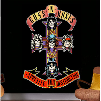 Guns N Roses Appetite For Destruction 2.5m X 50cm Matte Wall Mural