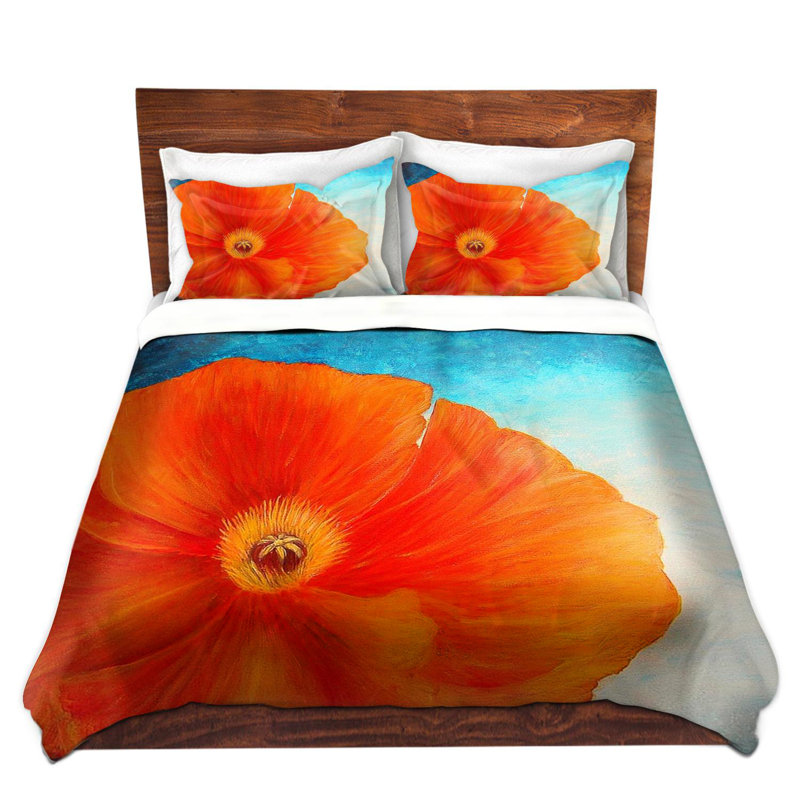 Ensemble de housse de couette dépilée, 1 housse + 2 taies très grand lit