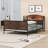 Platform Bed With Multicolor LED Strip, Safety Guardrails, And Storage Shelf-779853818-779853821