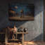 «Longhorn Skull & Cowboy», art sur toile - Rustic Texas Ranch Decor-244485300