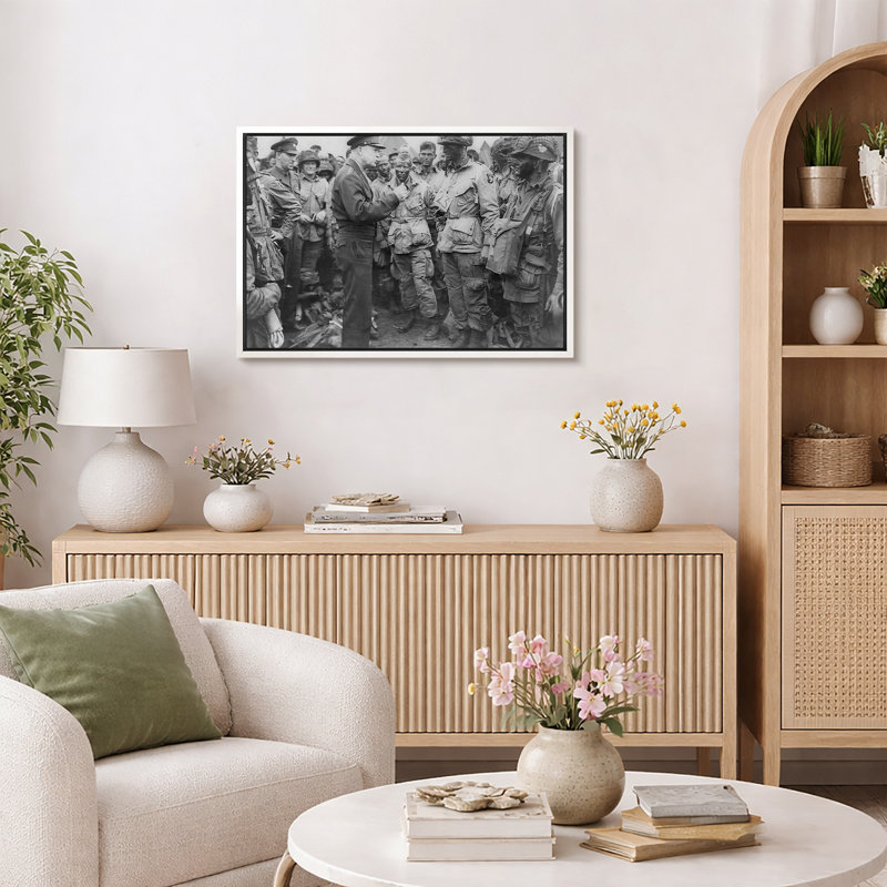Seconde guerre mondiale, photo de documentaire noir et blanc, photos de bureau, impression sur toile encadrée.