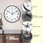 Horloge murale Apollo, noire, 15 po