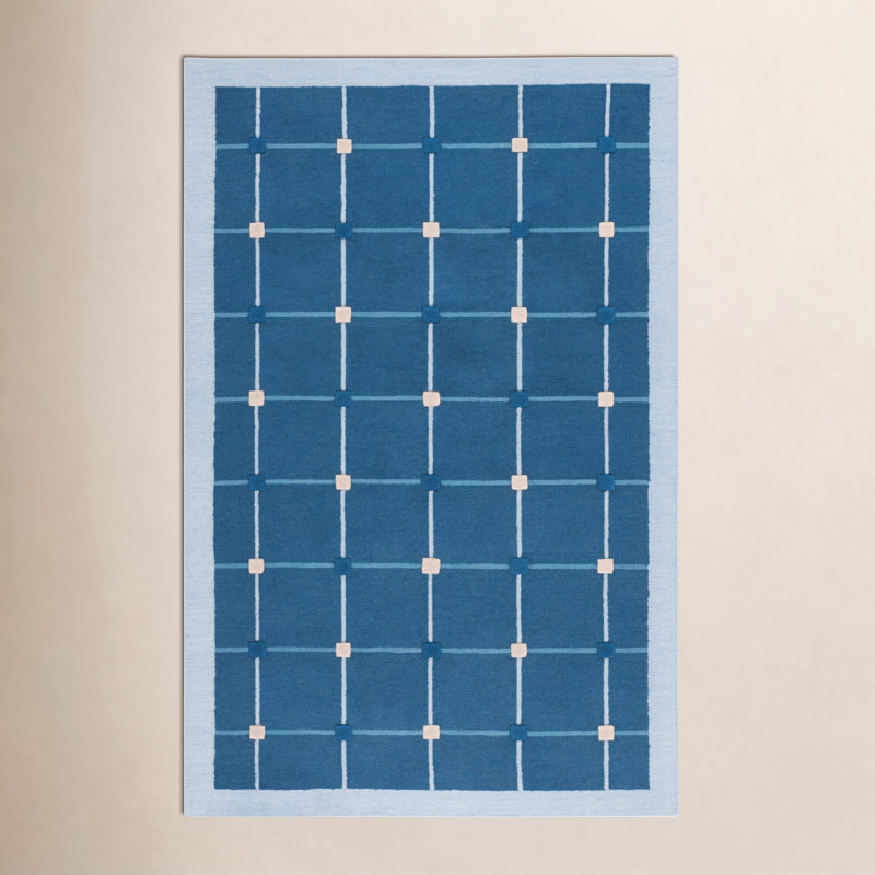 Elway Checkered Indoor Rug, Rectangle 3' x 5'