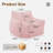 Set of 2 Oversized Compression Corduroy Foam Bean Bag Chair-746911272