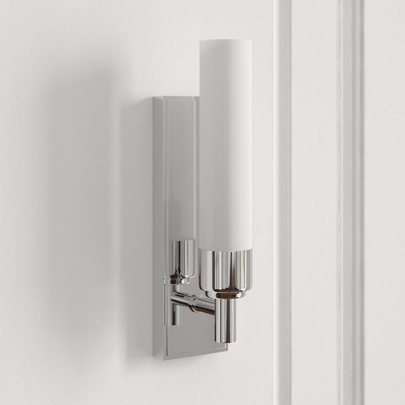 Main Line 1-Light Bath Sconce, Satin Nickel