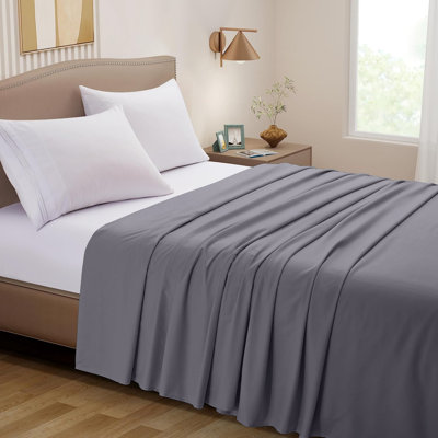 Super Soft Egyptian-Quality Cotton Brushed Flat Sheet