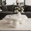 Table basse 35 "en forme de nuage crème