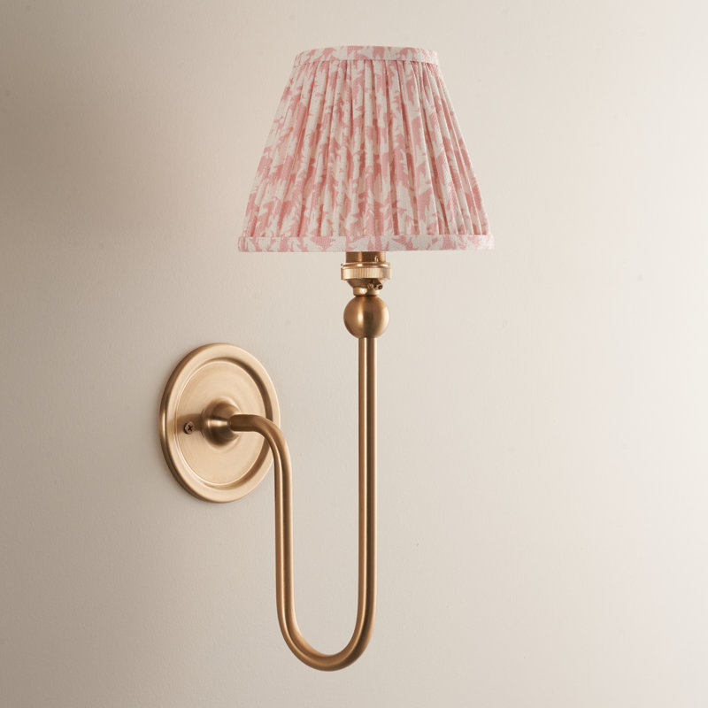 Santiago Armed Sconce, Pink, 37cm H x 16cm W x 22cm D