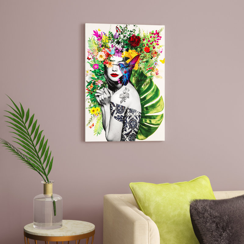 Chelsea Flowers by Ana Paula Hoppe - Print on Canvas, No Frame, 101.6 cm H x 66.04 cm W x 1.91 cm D