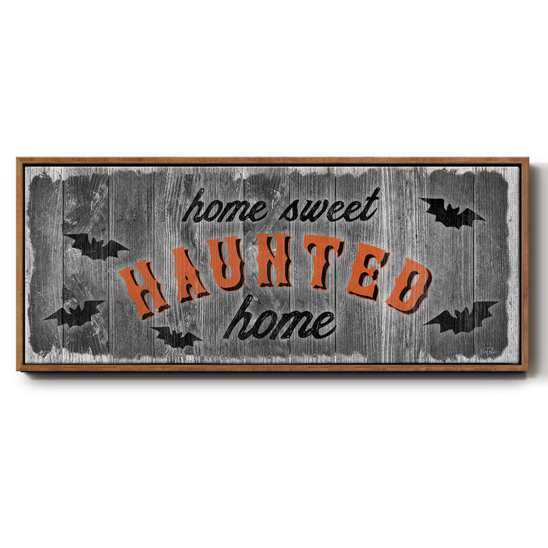 Home Sweet Haunted - toile encadrée, H 20 po x l 50 po