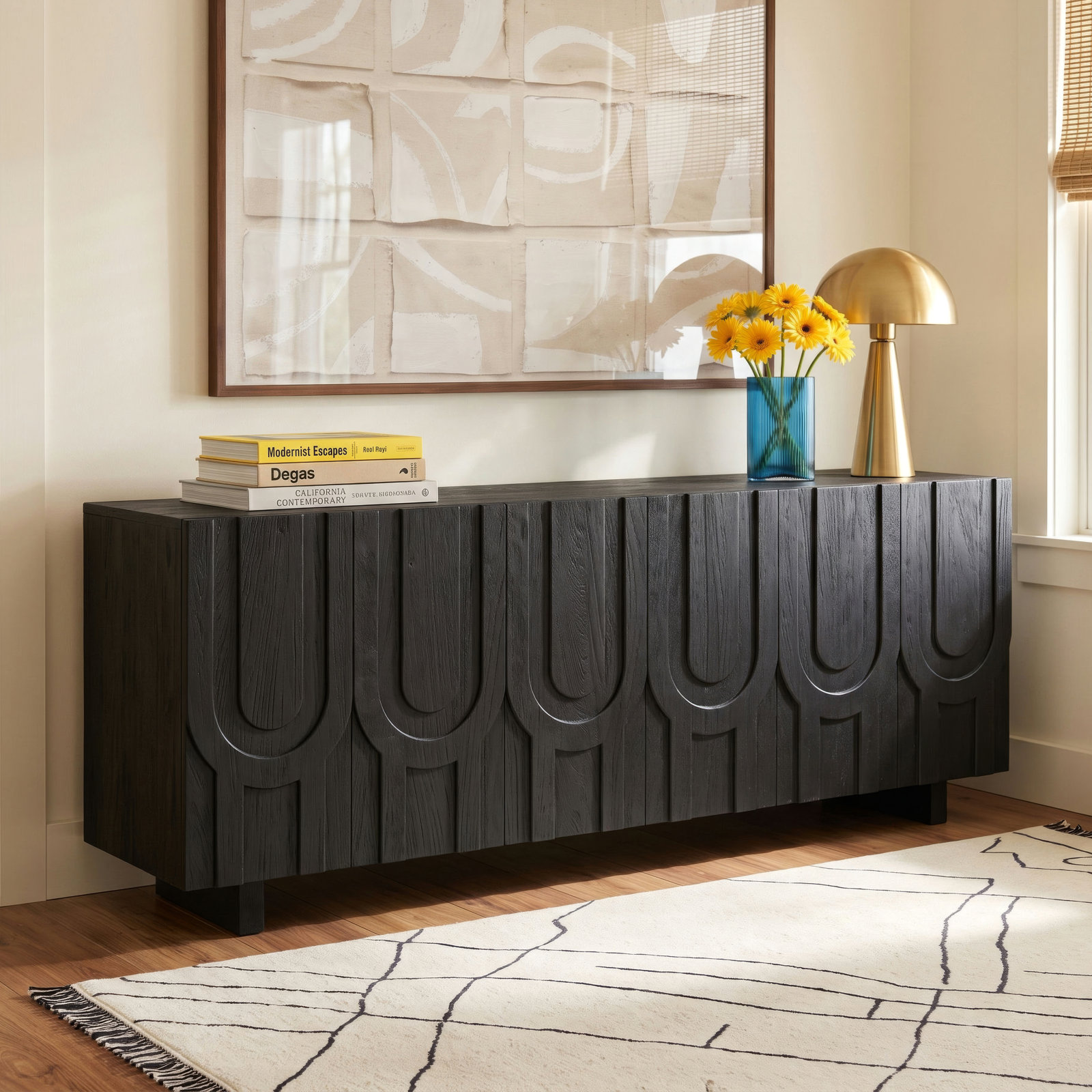Soraya 72'' Media Console, Dark Totem