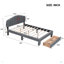 Lit plateforme tapissier Teddy