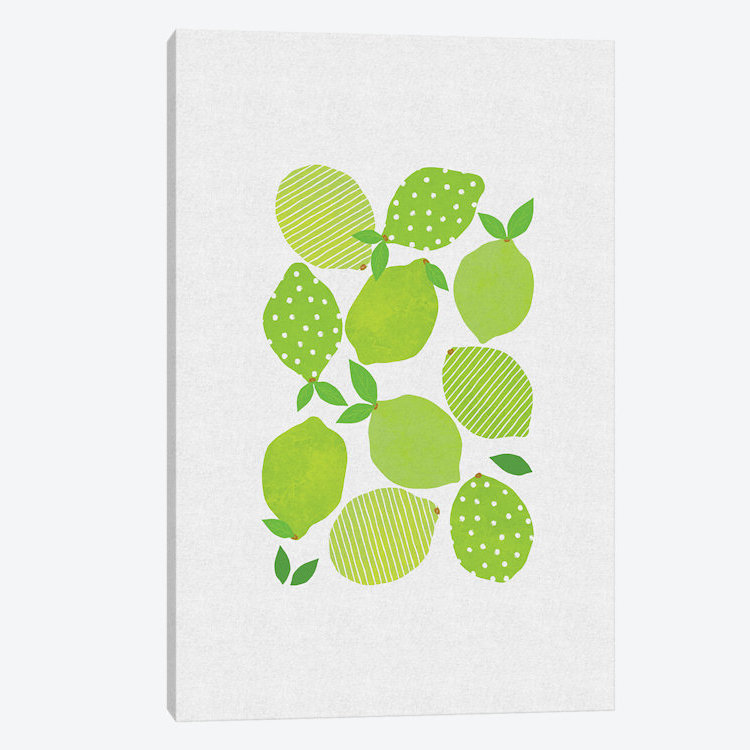 «Lime Crowd», impression sur toile, H 60 po x l 40po x P 1,5 po, Pas de tapis, Toile tendue