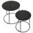 Matte Black 2-Piece Nesting Table