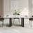 Black And White Faux Marble Dining Table