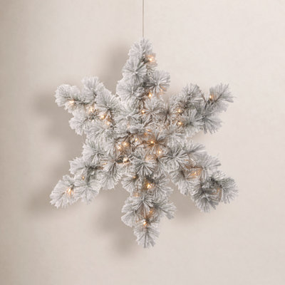 The Holiday Aisle® 32" Lighted Pine Snowflake