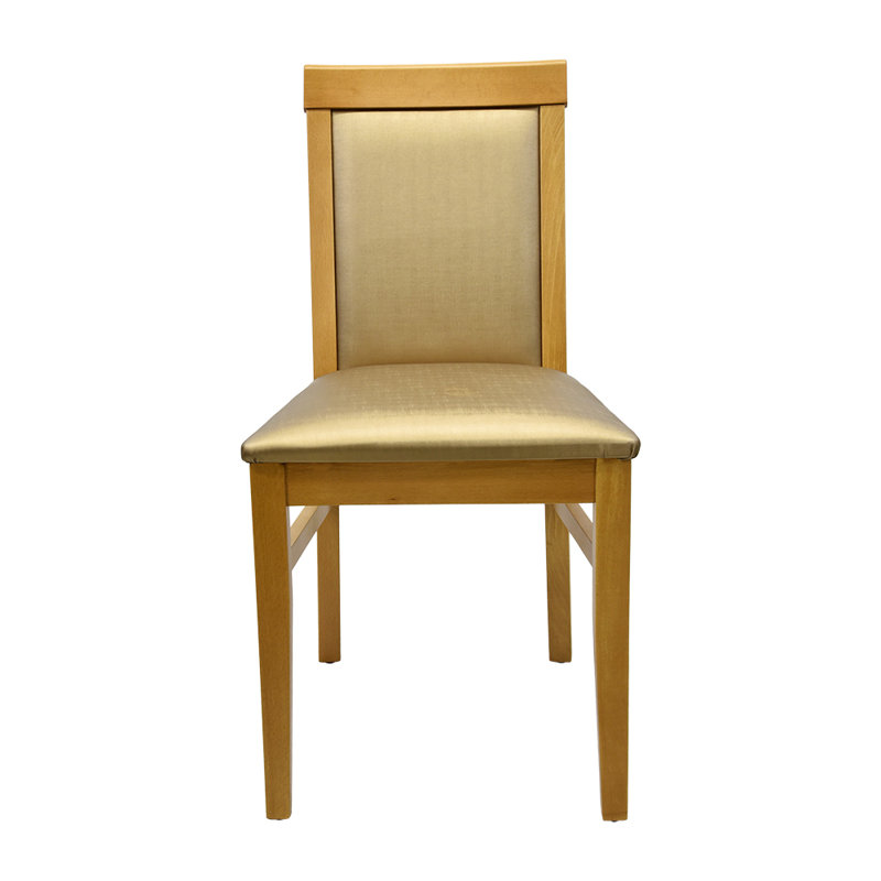 Chaise de salle à manger Aryus, Doré, Chêne miel
