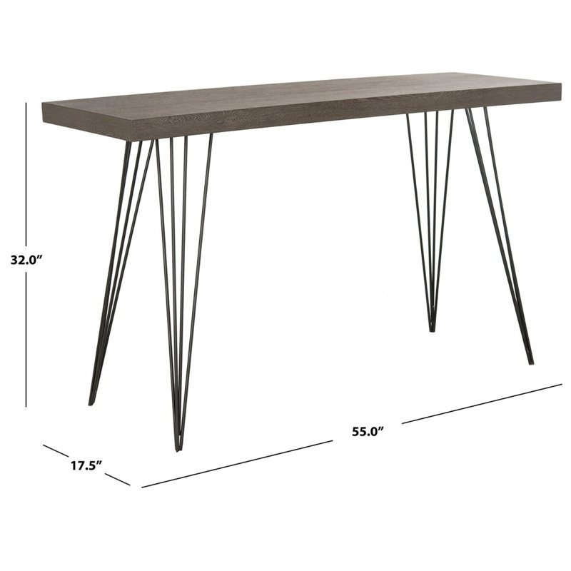Console Wolcott, Gris foncé