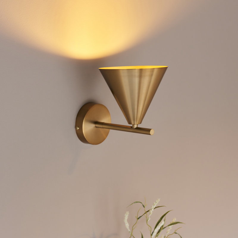 Armed Sconce, Antique Brass