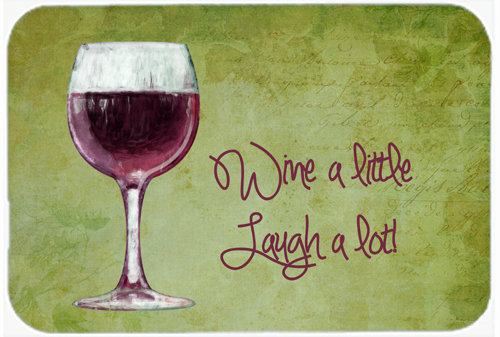 Planche à découper en verre « a Little Laugh a lot » de Winston porter