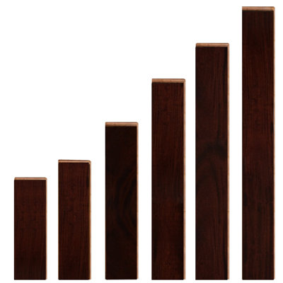 Parquet massif en acajou de 5/8 po d'épaisseur x 4-1 / 3 po de largeur x longueur variable
