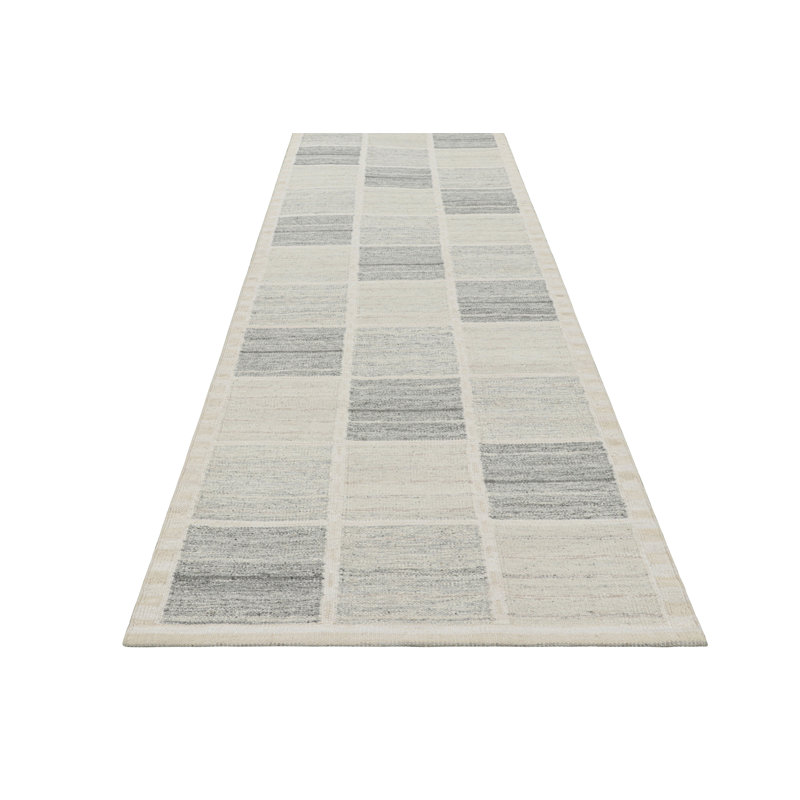 Scandinavian Wool Geometric Area Rug, Rectangle 14' x 20'