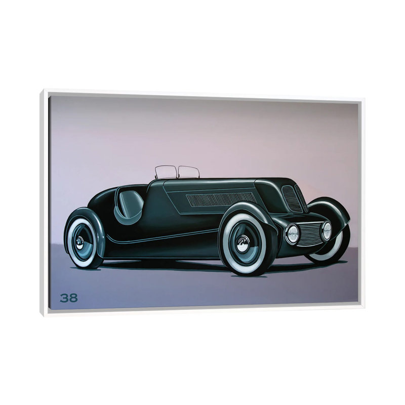Edsel Ford Model 40 Special Speedster 1934 by Paul Meijering - Floater Frame Print on Canvas