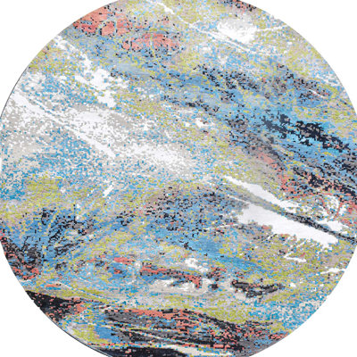 Hand Woven Wool Abstract Area Rug