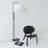 Leo 72 in. Modern Height-Adjustable LED Floor Lamp with Black Marble Base