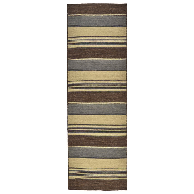 Striped Indoor Rug, Runner 2'6" x 8'