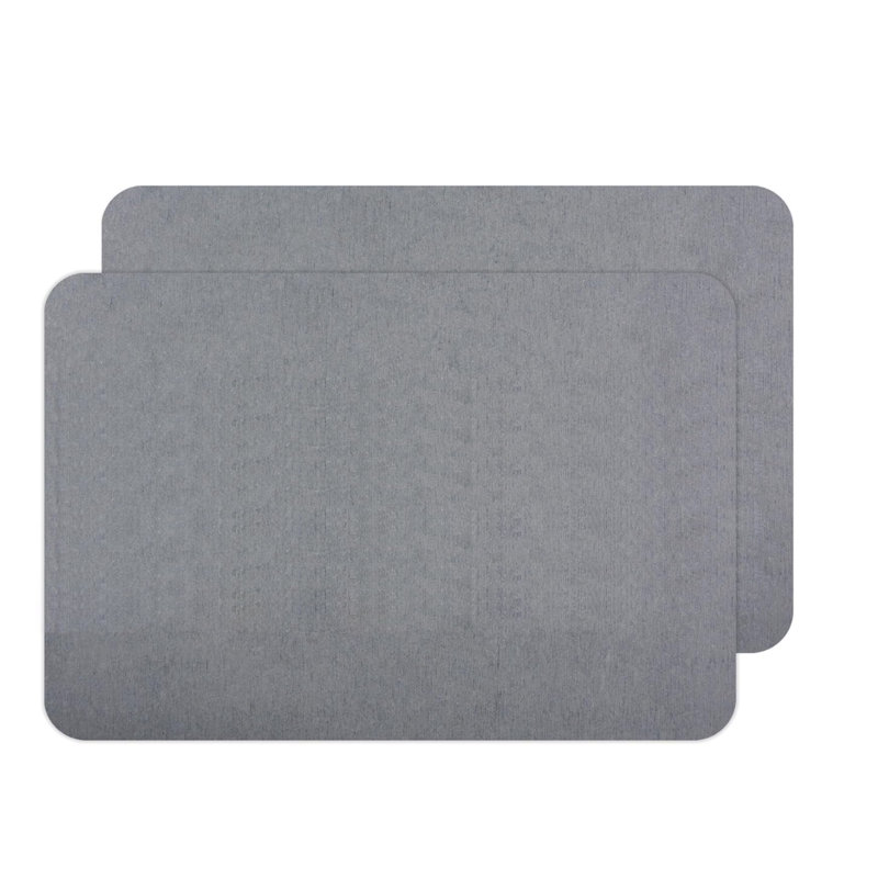 Stone Drying Mat for Kitchen Counter, Instant Dry Diatomaceous Earth Dish Pad, Fast Drying Stone Mat Board, Dark Gray