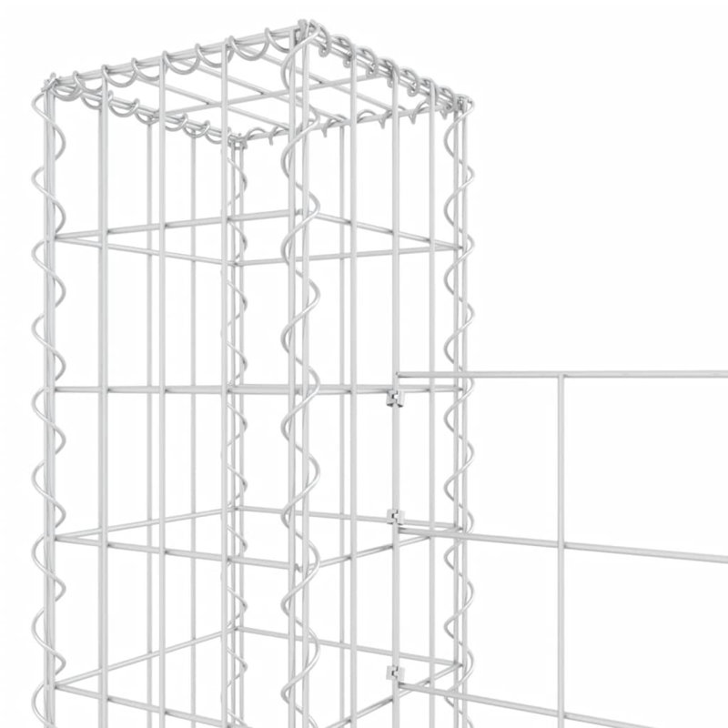 Panneau de clôture en métal argenté, H 78,7 po x l 196,9 po x P 7,9 po
