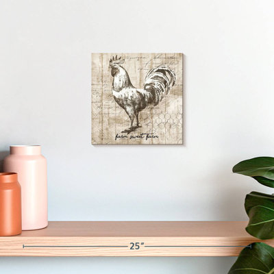 Kema Rustic Farm Rooster Wall Sign