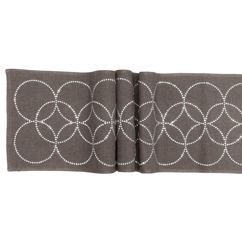 Aneliya Table Runner, 108" x 13", Red