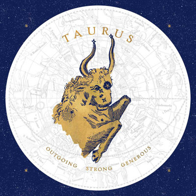 " Gilded Zodiac Taurus "