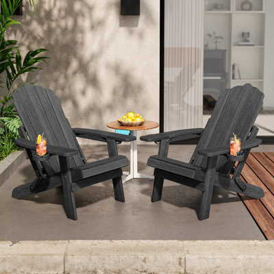Chaise Adirondack avec repose-pieds et porte-gobelets HiPS