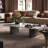 Modern minimalist rectangular marble coffee table-185942378