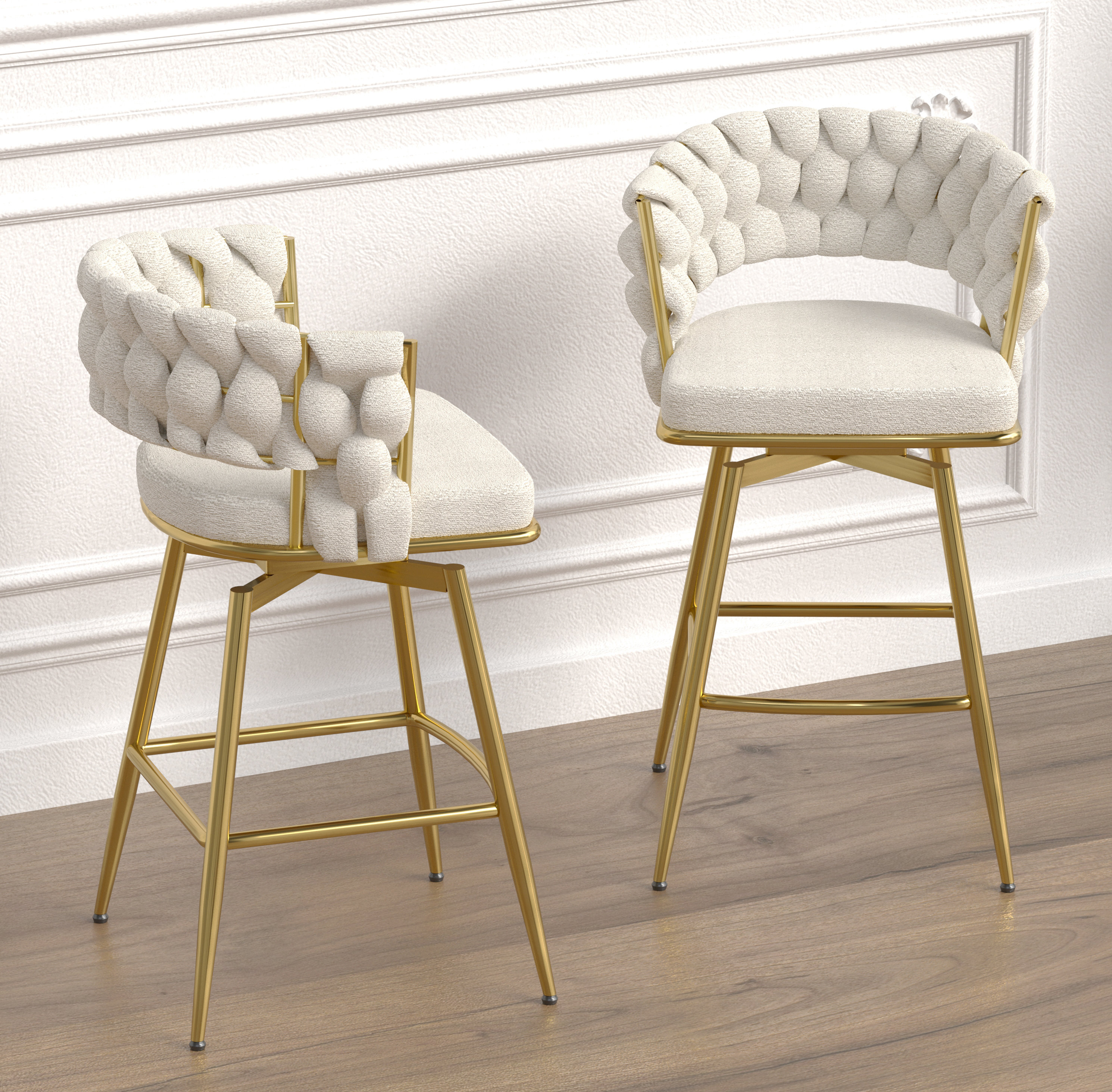 Everly Quinn Garrin Swivel 23.22'' Counter Stool | Wayfair