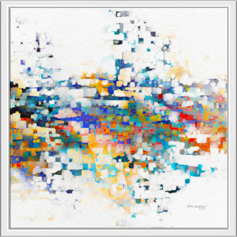 Colossians 2: 2 Together in Love par Mark Lawrence - impression, Cadre flottant blanc, H 31,5 po x l 31,5 po x P 2 po