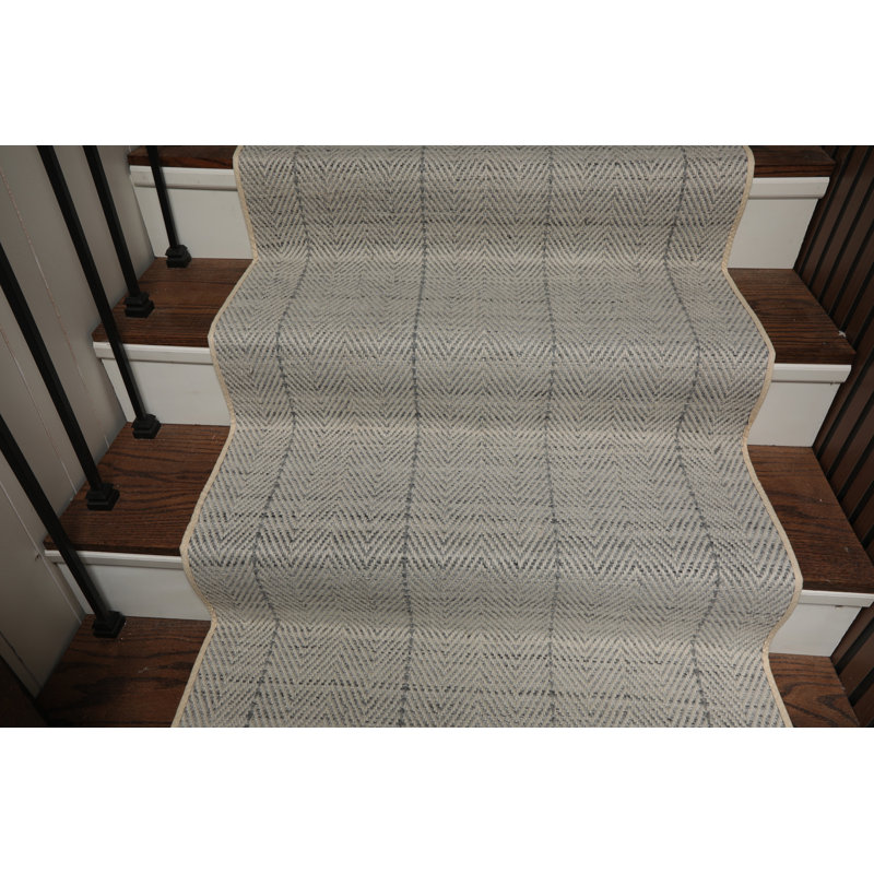 Tapis en laine fait à la main sur mesure, Tapis de couloir 2 pi 7 po x 25 pi