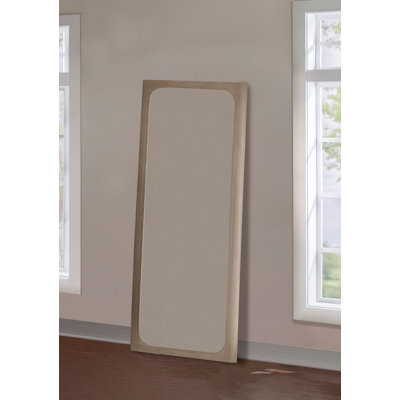 36.40" W Coastal Floor Mirror, Weathered Mango